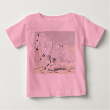 Baby T-shirt Witte Hengst