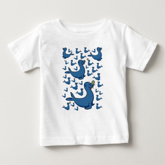 Baby T-shirt zegel (Voorkant)