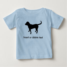 Baby t-shirt zwart labsilhouet
