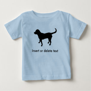 Baby t-shirt zwart labsilhouet