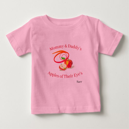 Baby T-shirts: Appel van mijn oog (Voorkant)