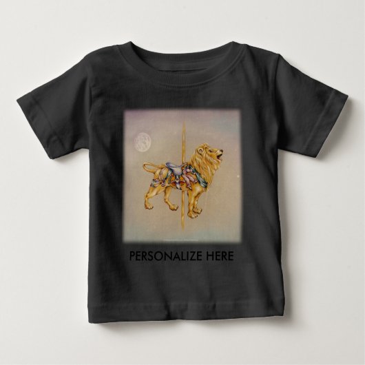 Baby T - shirts - Carrousel Lion SQ (Voorkant)