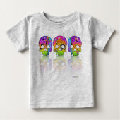 Baby T-shirts Creepers - POP ART SKULLS (Voorkant)