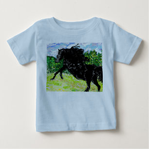 Baby T-shirts Jongens Black Stallion