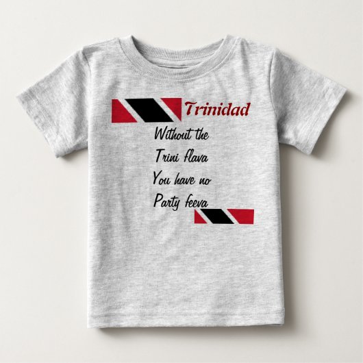 Baby t-shirts van het Trinidad-festival (Voorkant)