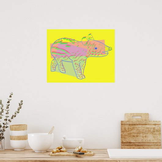 Baby Tapir Poster (Keuken)