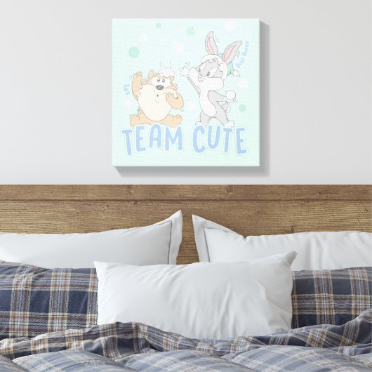 Baby TAZ™ & BUGS BUNNY™ Team Schattige Canvas Afdruk (Insitu (Slaapkamer))