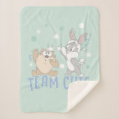 Baby TAZ™ & BUGS BUNNY™ Team Schattige Sherpa Deken (Voorkant)