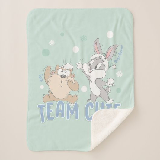 Baby TAZ™ & BUGS BUNNY™ Team Schattige Sherpa Deken (Voorkant)