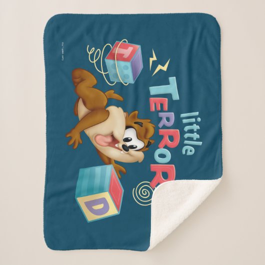 Baby TAZ™ | Kleine terreur Sherpa Deken (Voorkant)