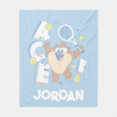 Baby TAZ™ Tennis Ace! Fleece Deken (Voorkant)