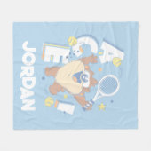 Baby TAZ™ Tennis Ace! Fleece Deken (Voorkant (Horizontaal))
