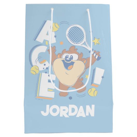 Baby TAZ™ Tennis Ace! Medium Cadeauzakje (Achterkant)