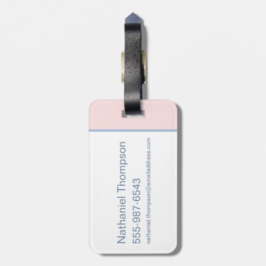 Baby TAZ™ Winterschaatsen Bagagelabel (Achterkant verticaal)