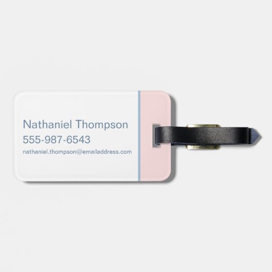 Baby TAZ™ Winterschaatsen Bagagelabel (Achterkant horizontaal)