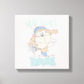 Baby TAZ™ Winterschaatsen Canvas Afdruk (Voorkant)