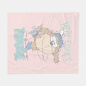 Baby TAZ™ Winterschaatsen Fleece Deken (Voorkant (Horizontaal))