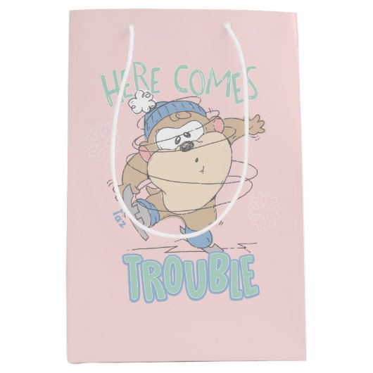 Baby TAZ™ Winterschaatsen Medium Cadeauzakje (Voorkant)