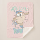 Baby TAZ™ Winterschaatsen Sherpa Deken (Voorkant)