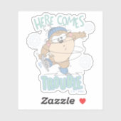 Baby TAZ™ Winterschaatsen Sticker (Vel)