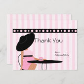 Baby Tea Bedankkaart (Voorkant / Achterkant)