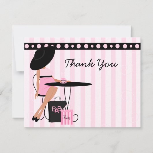 Baby Tea Bedankkaart (Voorkant)