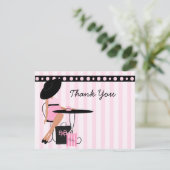 Baby Tea Bedankkaart (Staand voorkant)