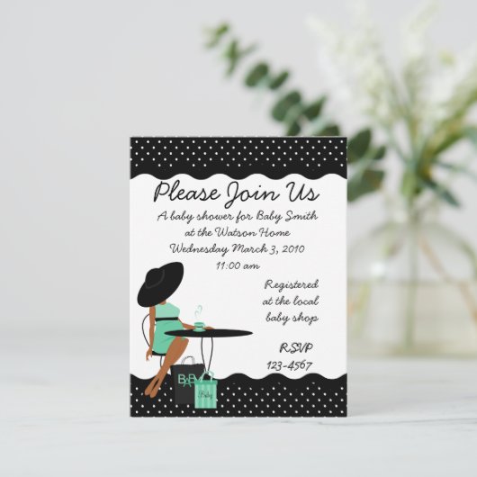 Baby Tea Kaart (Staand voorkant)