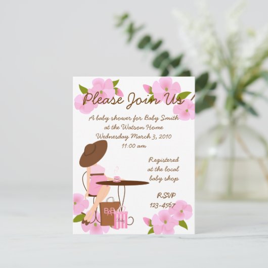 Baby Tea Kaart (Staand voorkant)