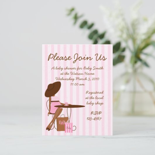 Baby Tea Kaart (Staand voorkant)