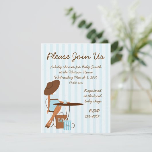 Baby Tea Kaart (Staand voorkant)