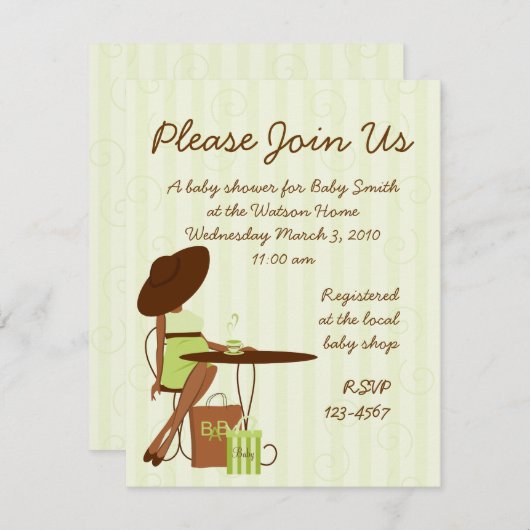 Baby Tea Kaart (Voorkant / Achterkant)