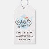 Baby Tea Party | Baby shower Favor Gift Label | Bl Cadeaulabel (Voorkant)