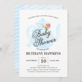 Baby Tea Party | uitnodiging tot baby shower | bla