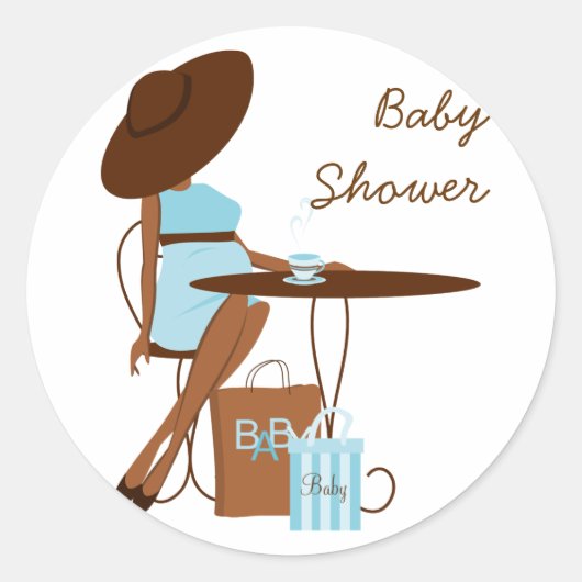 Baby Tea Ronde Sticker (Voorkant)