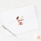 Baby Tea Ronde Sticker (Envelop)