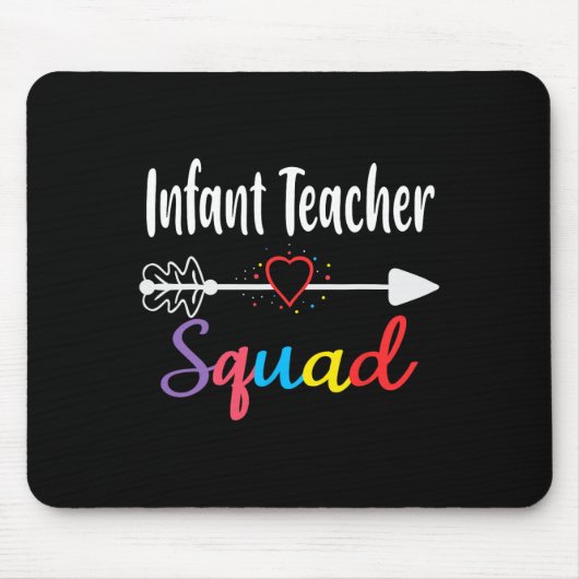 Baby Teacher Squad Plezier Terug naar School Teach Muismat (Voorkant)