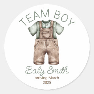 Baby Team Boy onthult sticker voor kerst