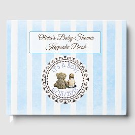 Baby & Teddy Bear Baby shower Guestbook Keepsake Gastenboek