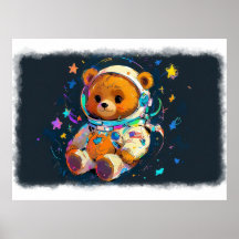 Baby Teddy Bear Dromen van Astronaut zijn