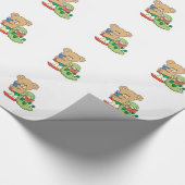 Baby Teddy Bear en Bookworm lezen een boek Cadeaupapier (Hoek)