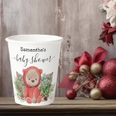 Baby Teddy Bear Kerstmis Boho Bouquet Papieren Bekers
