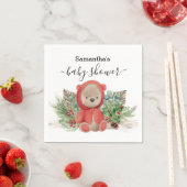 Baby Teddy Bear Kerstmis Boho Bouquet Servet (Insitu)