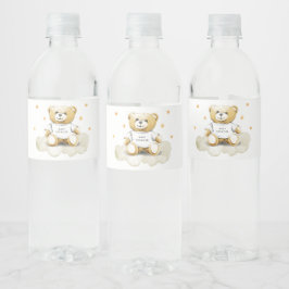 Baby Teddy Bear Water Flacon Set Waterfles Etiket