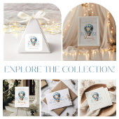 Baby Teddy Blue Hete Luchtballon Servet