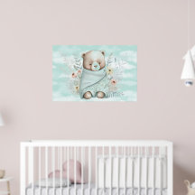 Baby Teddybeer Jongen Ingepakt In Een Deken