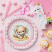 Baby Teddybeer Papieren Bordje (Feest)