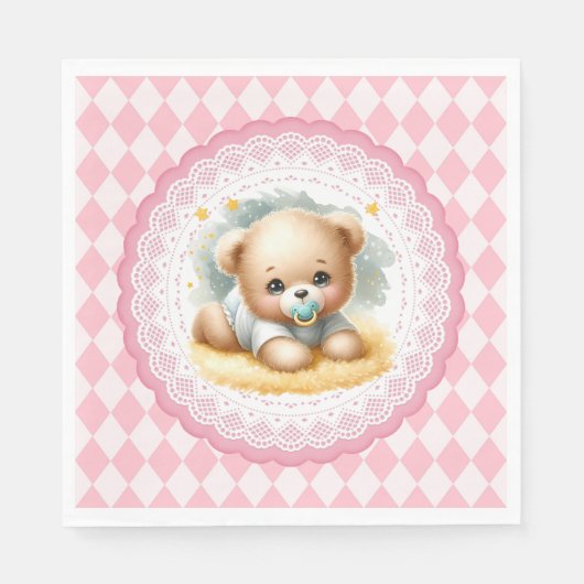 Baby Teddybeer Servet (Voorkant)