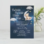 BABY teddyy Beer Twinkle Twinkle Little star Kaart (Staand voorkant)