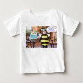 baby tee.  Gelukkige verjaardag.  bij hond (Voorkant)